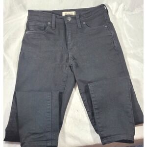 Madewell Women's 9" High Rise Crop Skinny Jeans - Black - Sz 27 (28W x 26.5L)